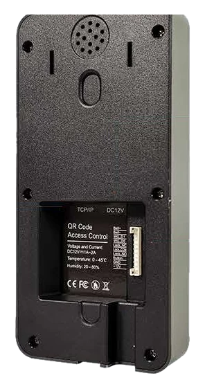 LEM 1009 terminal, rear view, showing the terminal block and USB port